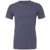 Unisex heather CVC short sleeve t-shirt - heather-navy - xs