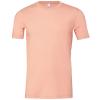 Unisex heather CVC short sleeve t-shirt Heather Peach