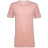 Unisex heather CVC short sleeve t-shirt Heather Prism Peach