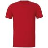 Unisex heather CVC short sleeve t-shirt Heather Red