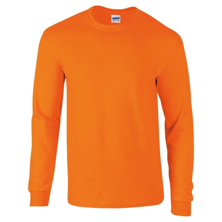Ultra Cotton™ adult long sleeve t-shirt Safety Orange
