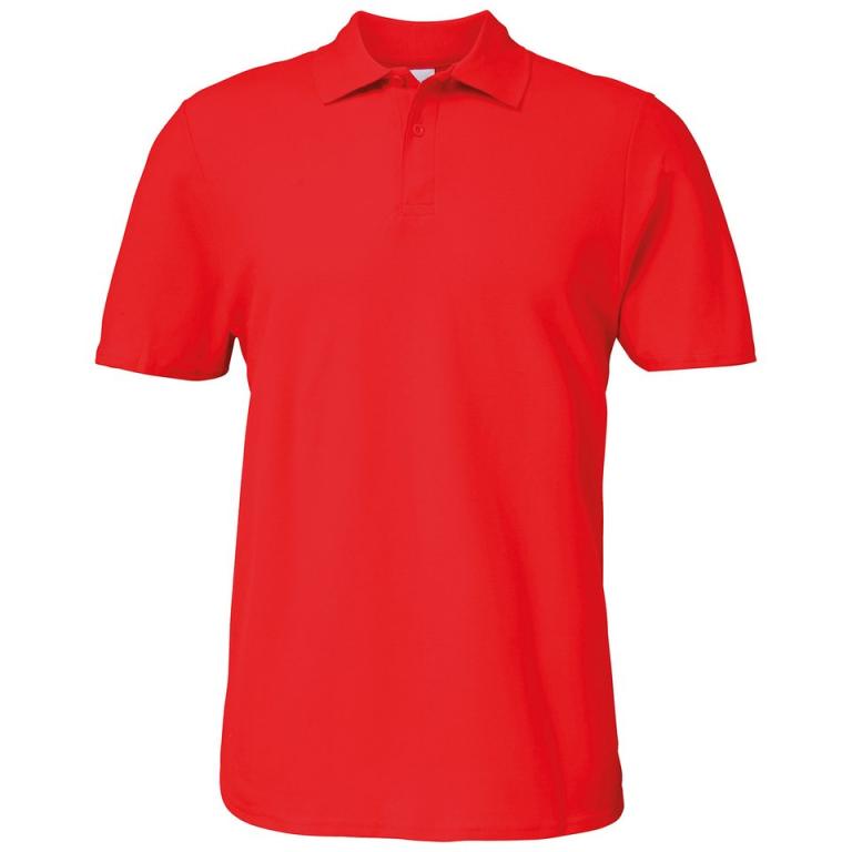 Softstyle™ adult double piqué polo Red