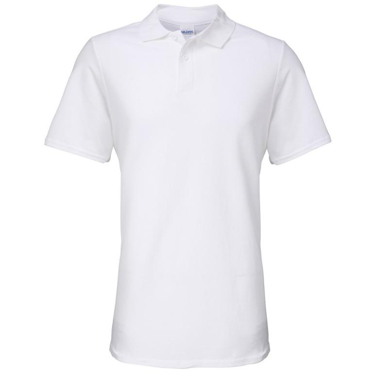 Softstyle™ adult double piqué polo White