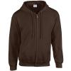 Heavy Blend™  full zip hooded sweatshirt Dark Chocolate