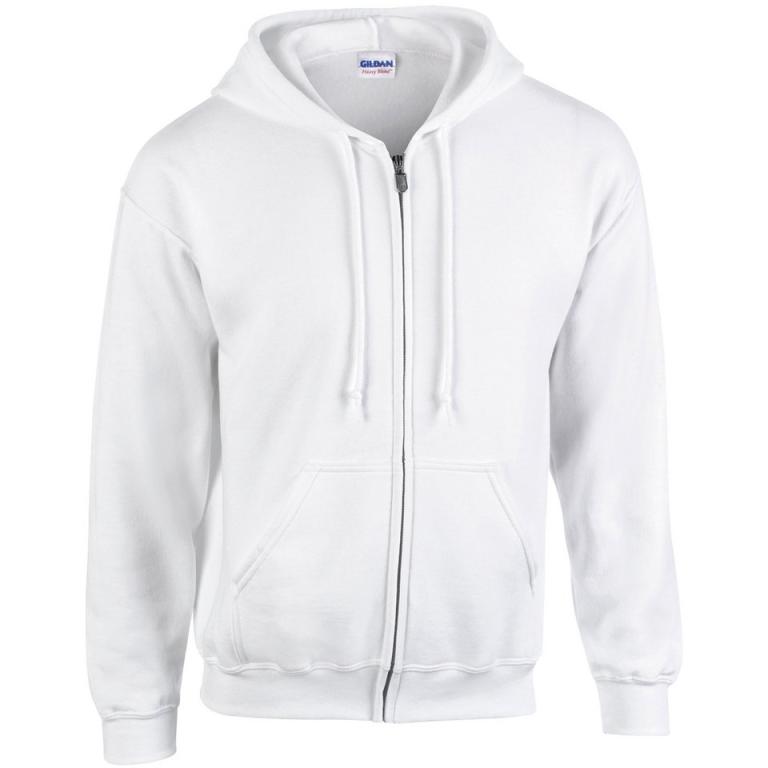 Heavy Blend™  full zip hooded sweatshirt White