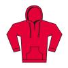 Softstyle™ midweight fleece adult hoodie - red - s