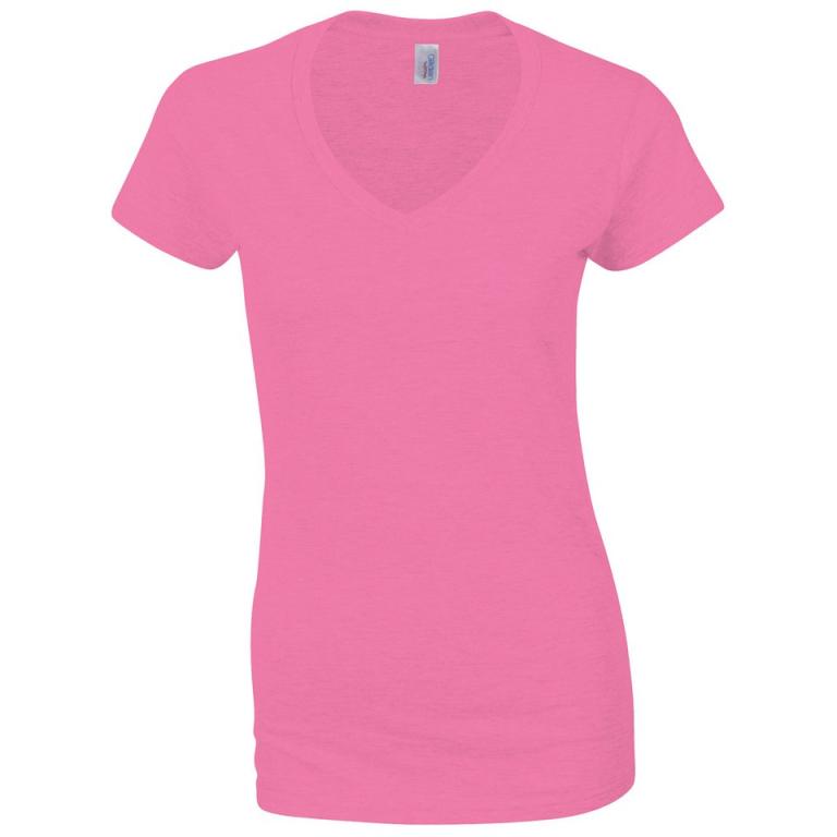 Softstyle™ women's v-neck t-shirt Azalea