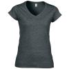 Softstyle™ women's v-neck t-shirt Dark Heather