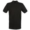 Micro-fine piqué polo shirt Black