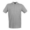 Micro-fine piqué polo shirt Heather Grey