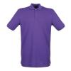 Micro-fine piqué polo shirt Purple