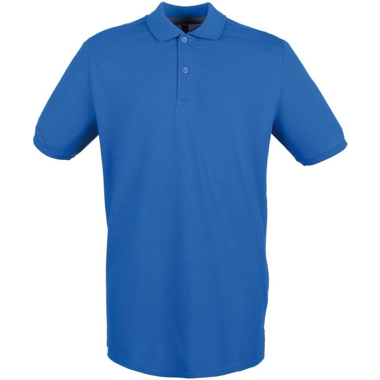 Micro-fine piqué polo shirt Royal