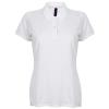 Women's micro-fine piqué polo shirt White