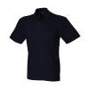 Stretch piqué polo shirt Navy