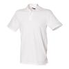 Stretch piqué polo shirt White