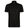 Stretch polo shirt with wicking finish (slim fit) Black