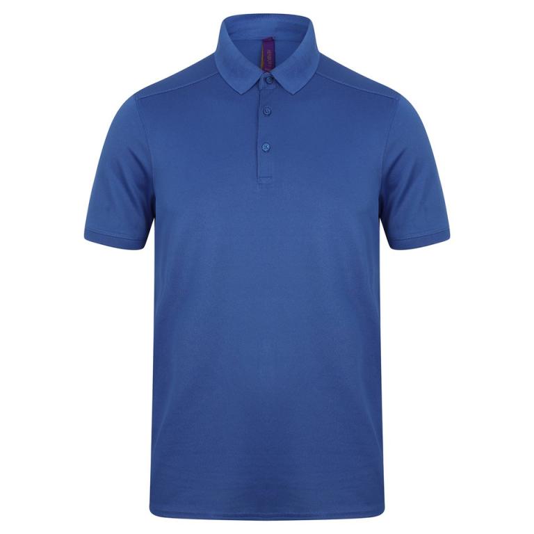 Stretch polo shirt with wicking finish (slim fit) Royal