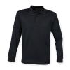 Long sleeve Coolplus® polo shirt Black