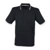 Double tipped Coolplus® polo shirt Black/White