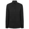 Women's modern long sleeve Oxford shirt Black