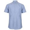 Modern short sleeve Oxford shirt Blue