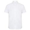 Modern short sleeve Oxford shirt White