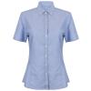 Women's modern short sleeve Oxford shirt Blue