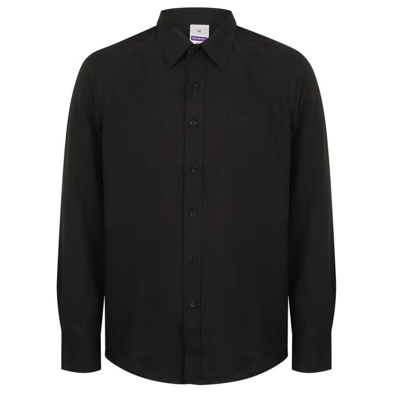 Wicking antibacterial long sleeve shirt Black