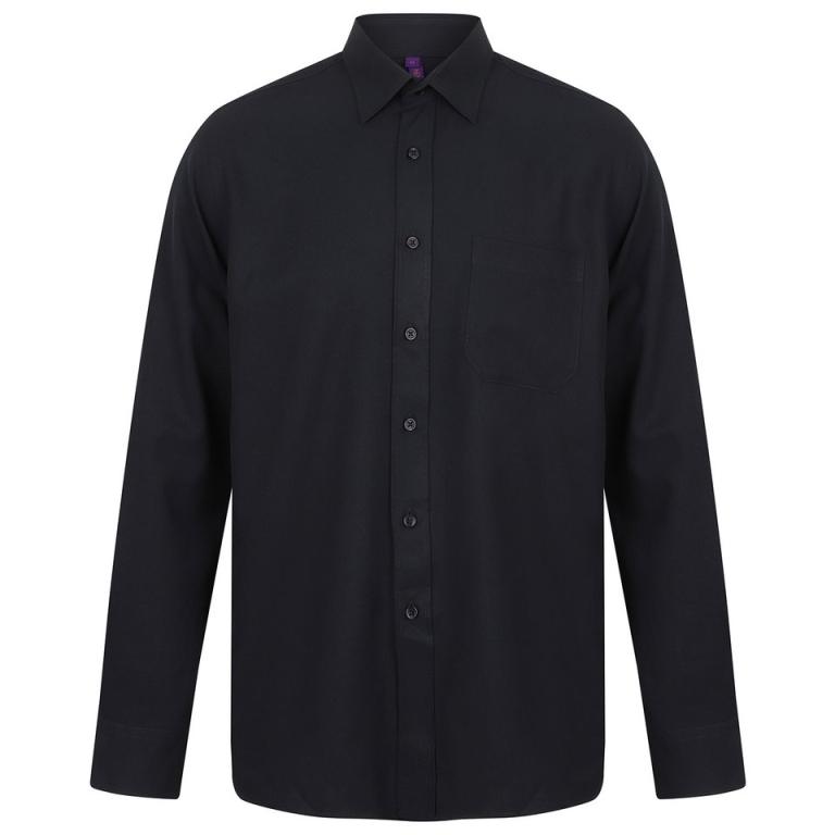 Wicking antibacterial long sleeve shirt Navy