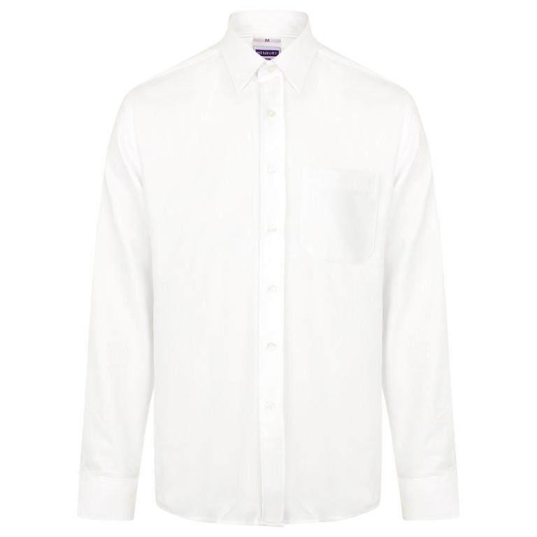 Wicking antibacterial long sleeve shirt White