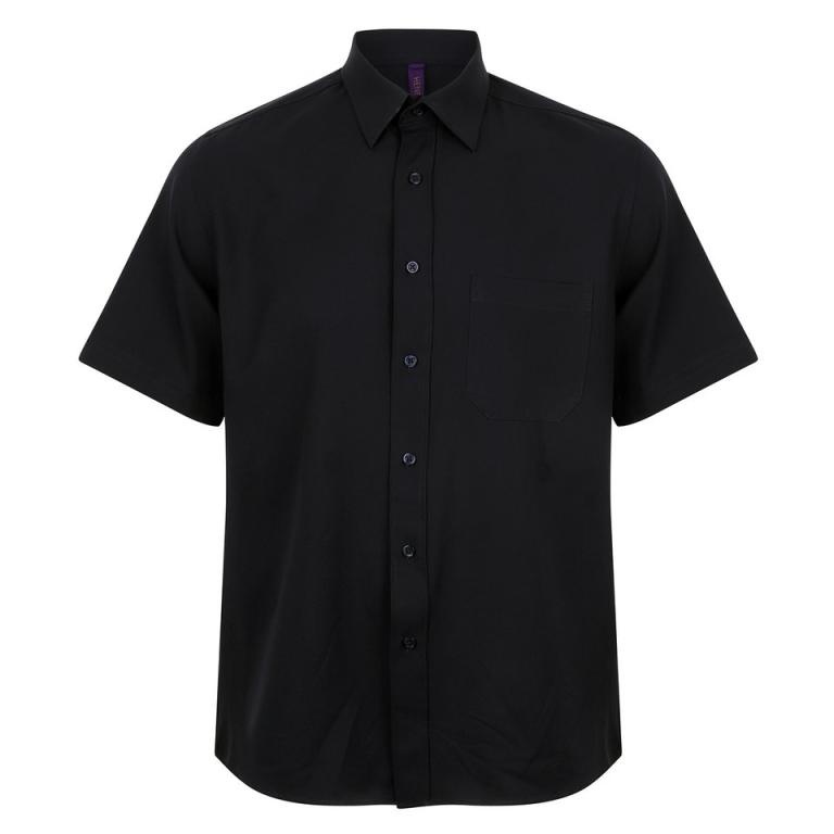 Wicking antibacterial short sleeve shirt Navy