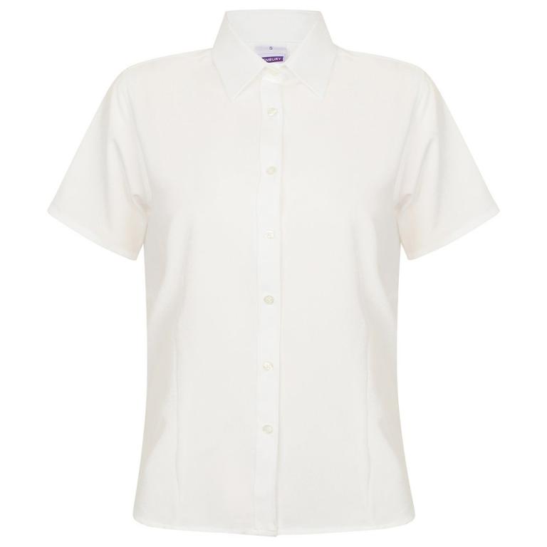 Women's wicking antibacterial short sleeve shirt White