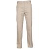 Women's 65/35 flat fronted chino trousers Stone