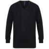 12 gauge v-neck jumper Navy