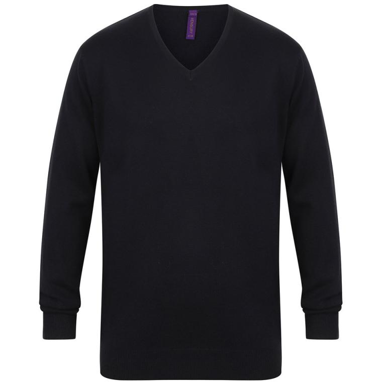 12 gauge v-neck jumper Navy