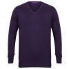 12 gauge v-neck jumper Purple