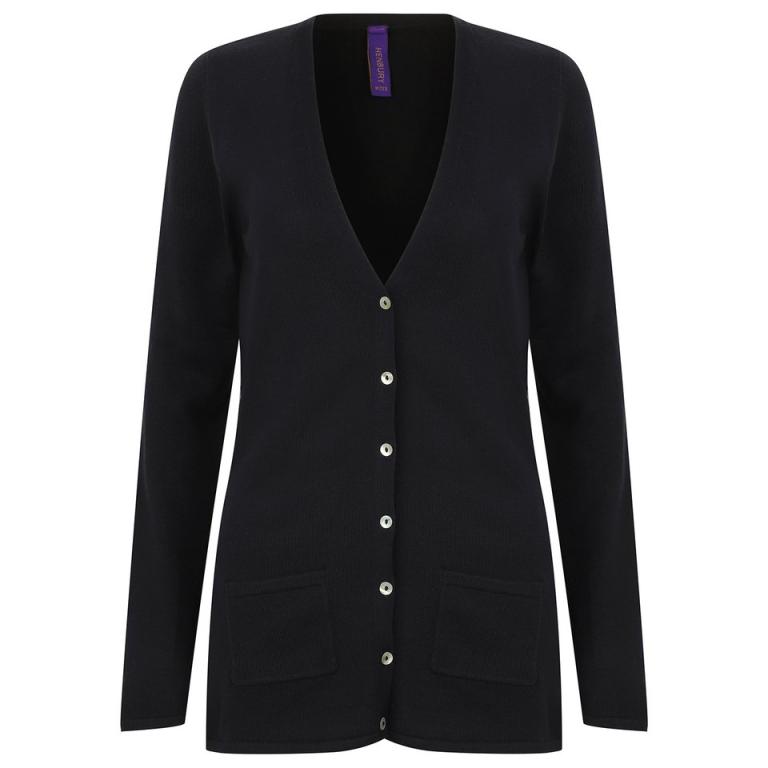 Women's v-button cardigan Navy