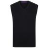 Sleeveless v-neck jumper Black