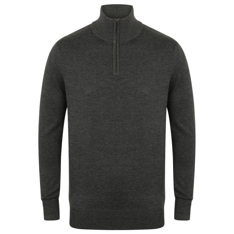 ¼ zip jumper Grey Marl