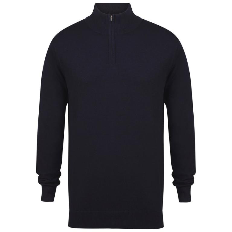 ¼ zip jumper Navy