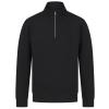 Unisex sustainable ¼-zip sweatshirt Black