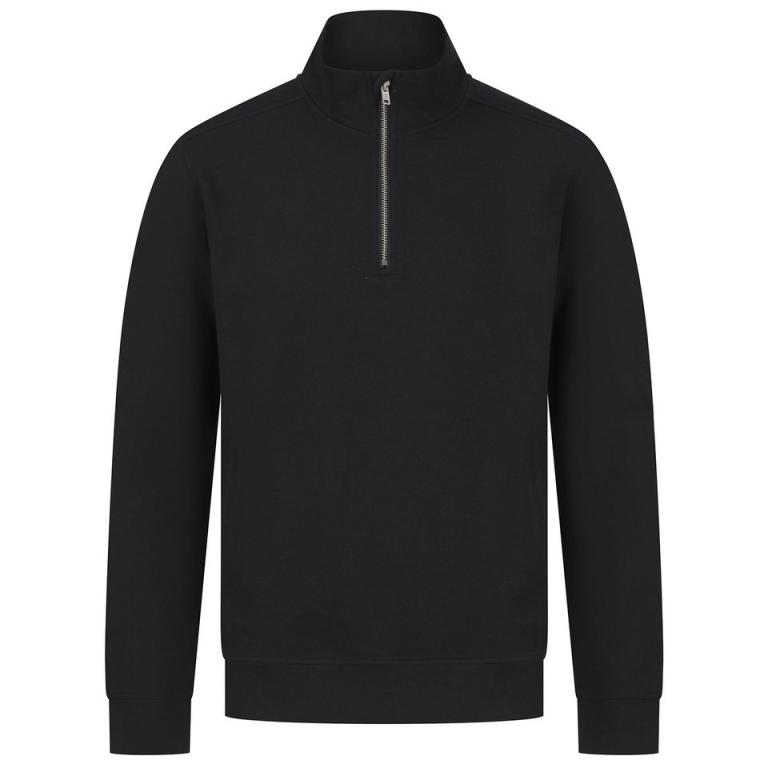 Unisex sustainable ¼-zip sweatshirt Black