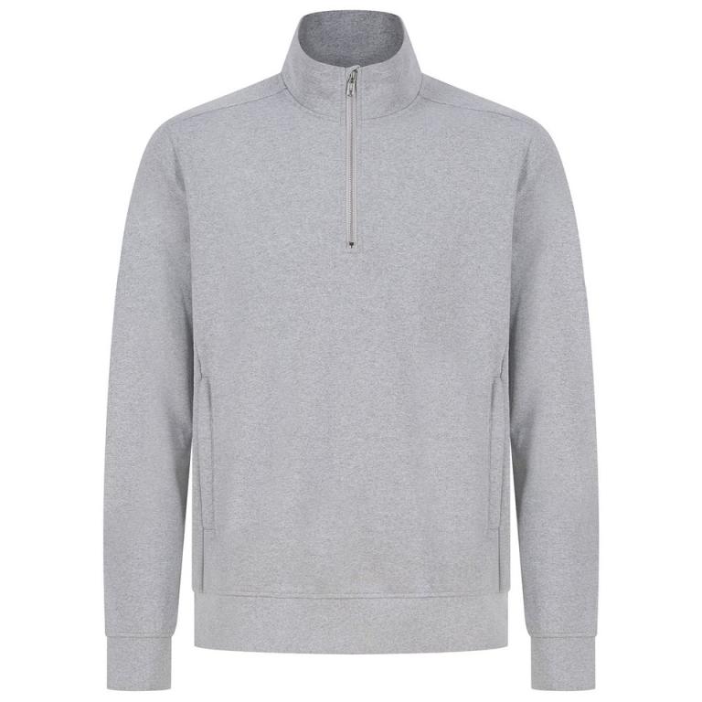 Unisex sustainable ¼-zip sweatshirt Heather Grey