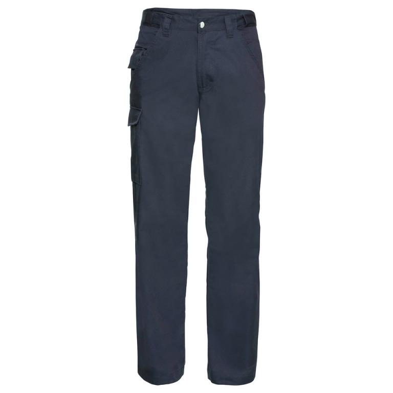 Polycotton twill workwear trousers French Navy