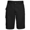 Polycotton twill workwear shorts Black