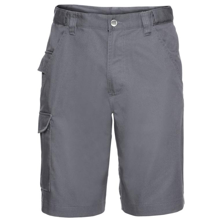 Polycotton twill workwear shorts Convoy Grey