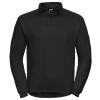 Heavy-duty collar sweatshirt Black