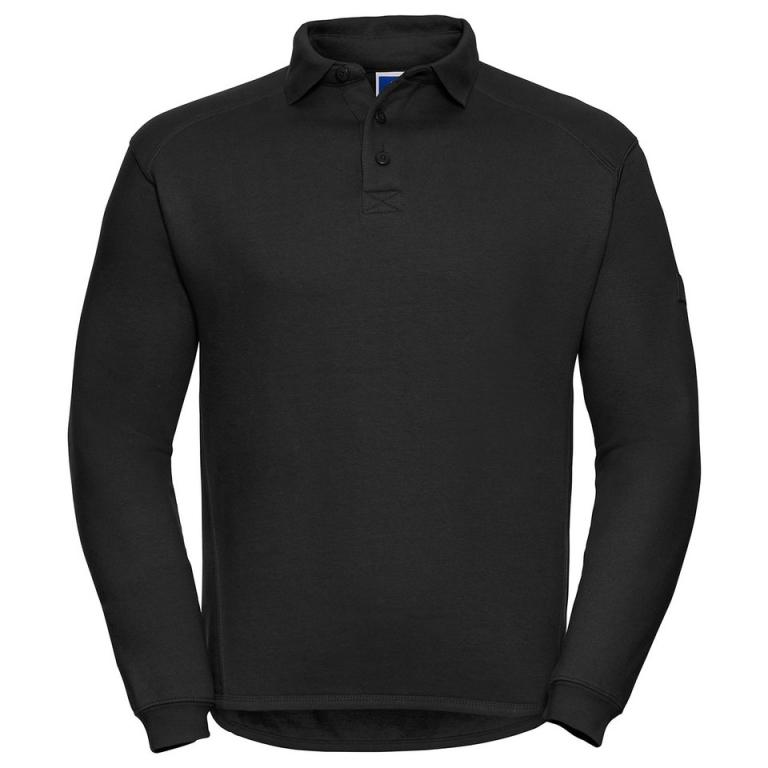 Heavy-duty collar sweatshirt Black