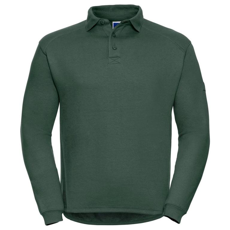 Heavy-duty collar sweatshirt Bottle Green