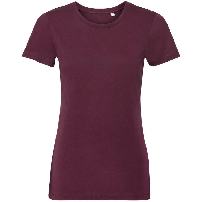 Women's pure organic tee Burgundy